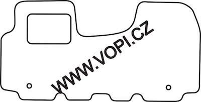 Textil-Autoteppiche Opel Vivaro přední koberec vcelku 2001 - 08/2014 Autofit (3456)